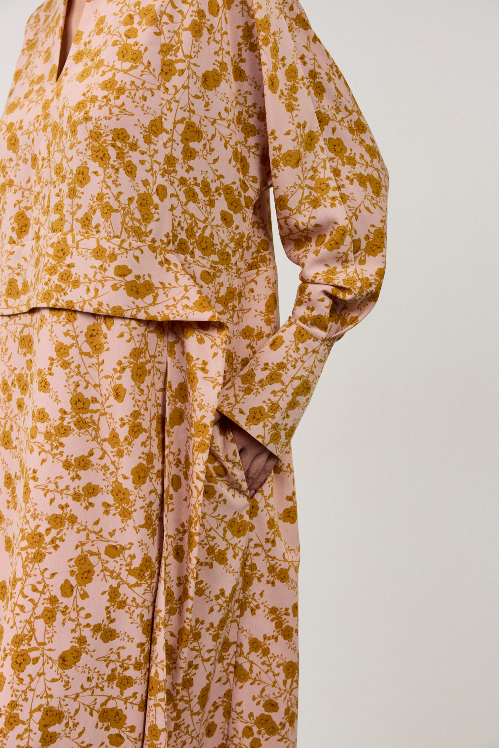 Платье макси цветок