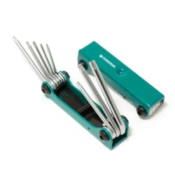 Набор ключей TORX складной, 8пр.(T9, T10, T15, T20, T25, T27, T30, T40 с отверстием) Forsage F-5083TF