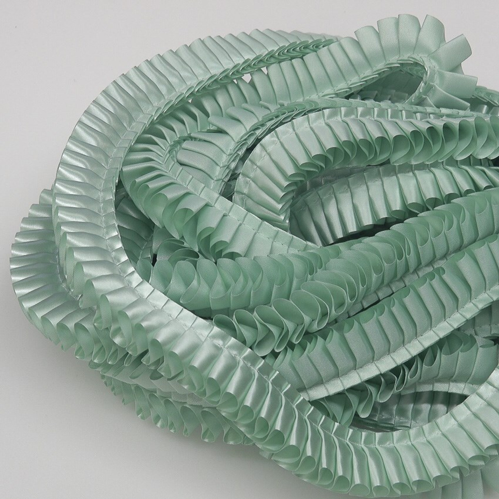 Лента плиссированная для наградных розеток. Цвет МЯТА. Код цвета 40А.