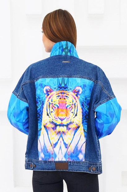LIGVIANNI Джинсовая куртка Denim Jacket Tiger