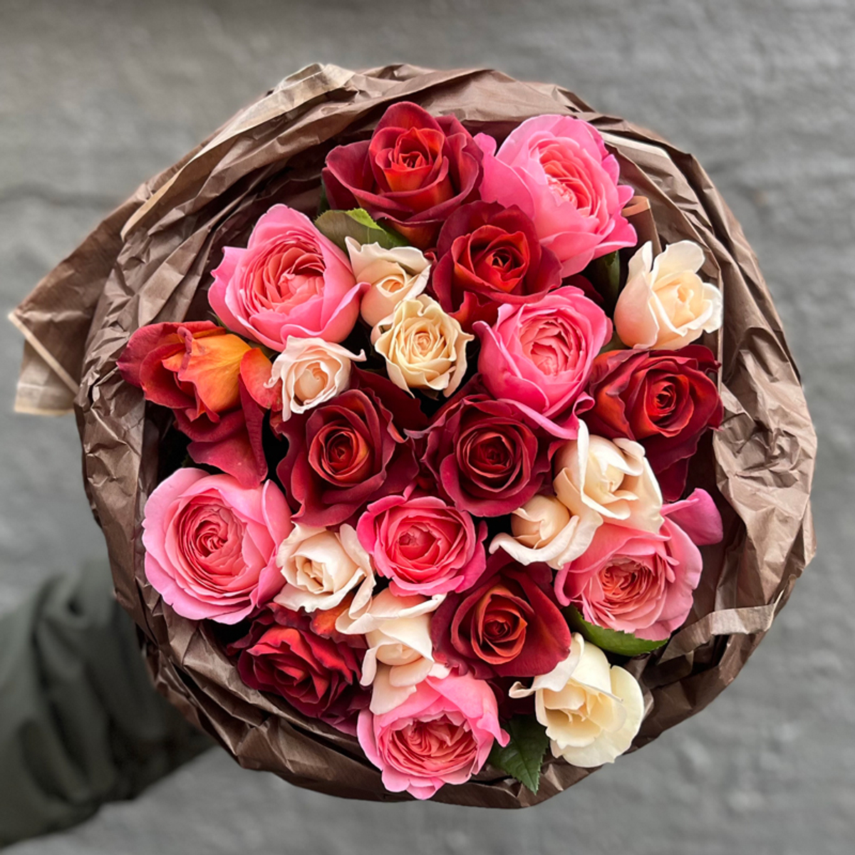 Имбирный микс — букет ароматных и интерьерных роз