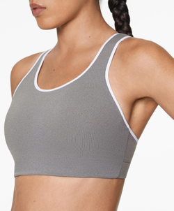 Oysho Спортивный бюстгальтер Compressive с высокой степенью поддержки, серый