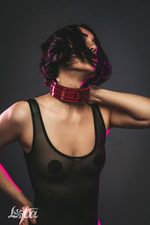 Бордовый ошейник 55см Lola Games Party Hard Eccentric 1092-01lola