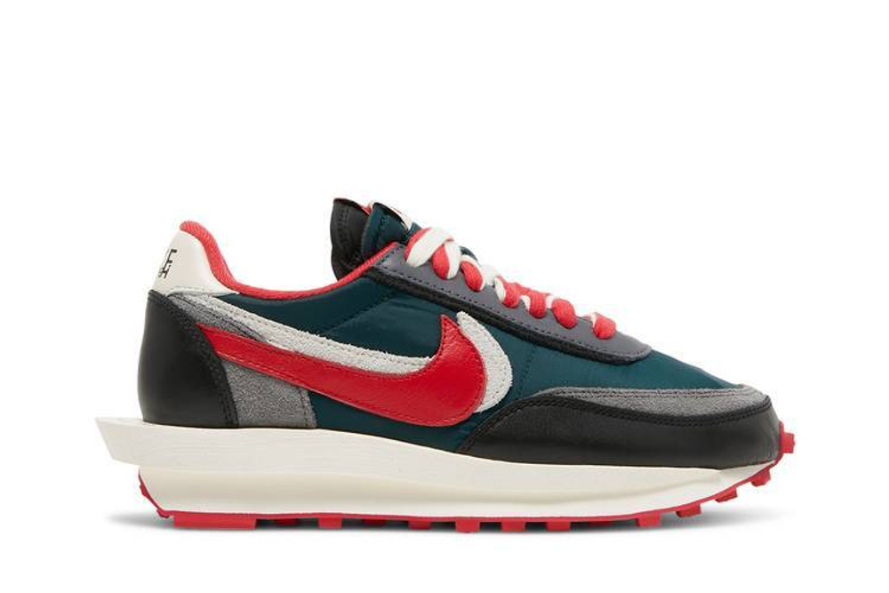 Кроссовки Sacai X Undercover X Nike Ldwaffle Midnight Spruce And University Red