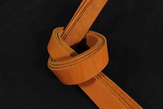 Ременная заготовка Рыжая гладкая