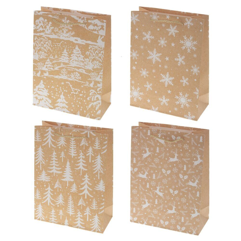 GAEM Пакет подарочный (бумага 210г/м2, блок микс 12шт), L31 W12 H40 см, 4в.