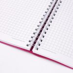 Тетрадь А5 (148x218 мм), BRAUBERG "Office PRO", гибкая, под кожу, гребень, 80 л., красная, 111042