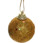 Новогодние шары 4 см (набор 6 шт) «Блестящее напыление», микс