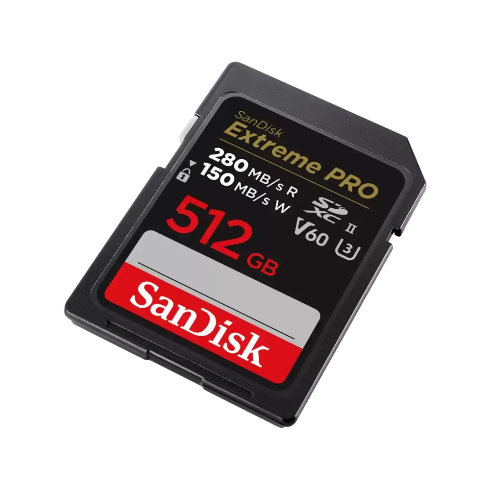 Карта памяти SanDisk Extreme Pro SDXC 512GB UHS-II U3 V60, R/W 280/150 МБ/с