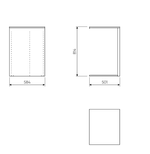 МАКС секция разделительная 75-100х58, белый