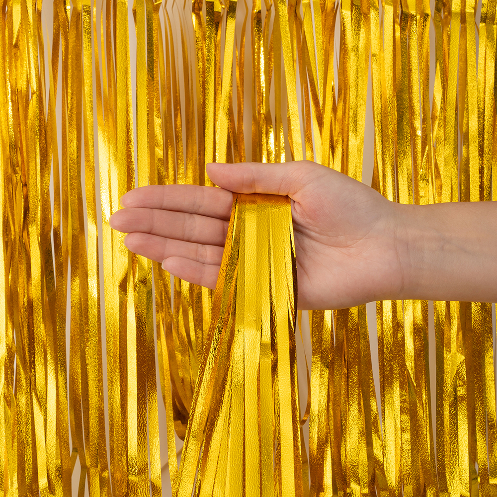 Занавес Дождик Фактурный, Золото, 100*200 см