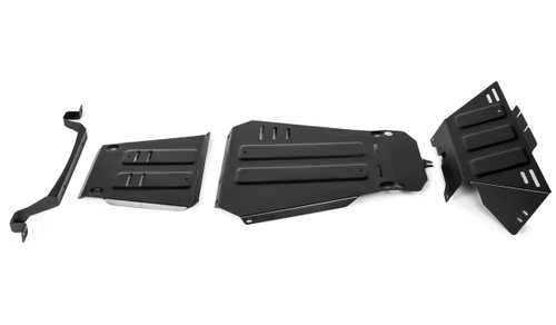 Защита картера, КПП и РК АвтоБроня для ВАЗ 2121 (4x4) (V - все) 1977-2021/ВАЗ 2131 (4x4) (V - все) 1993-2021/Lada Niva Legend 2121 (V - все) 2021-н.в./Lada Niva Legend 2131 (V - все) 2021-н.в., штампованная, сталь 1.8 мм, 3 части, с крепежом, K111.06040.1