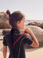 Гидрокостюм с коротким рукавом для девочки Next E76-832, Черный, Неоплен 3 мм