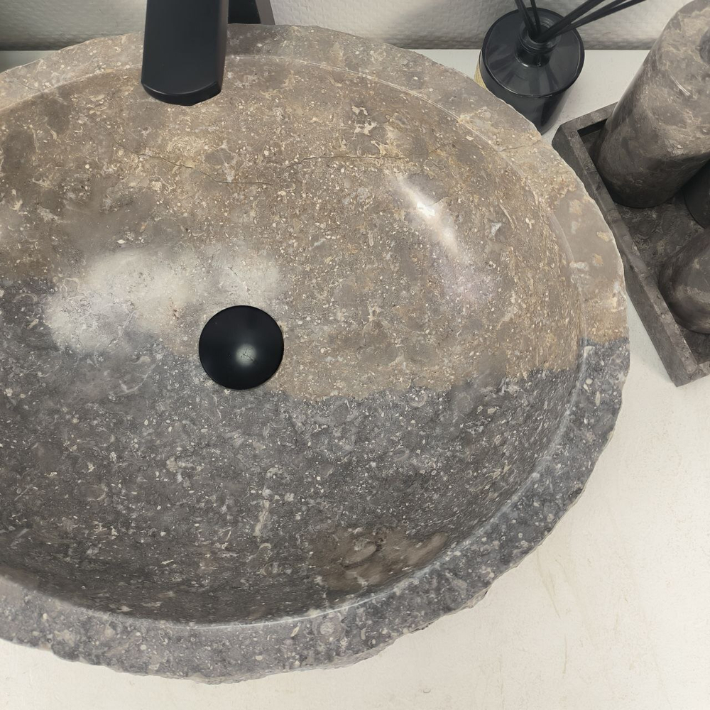 Раковина из мрамора Erozy Grey EM-64651 51*42*16 0188