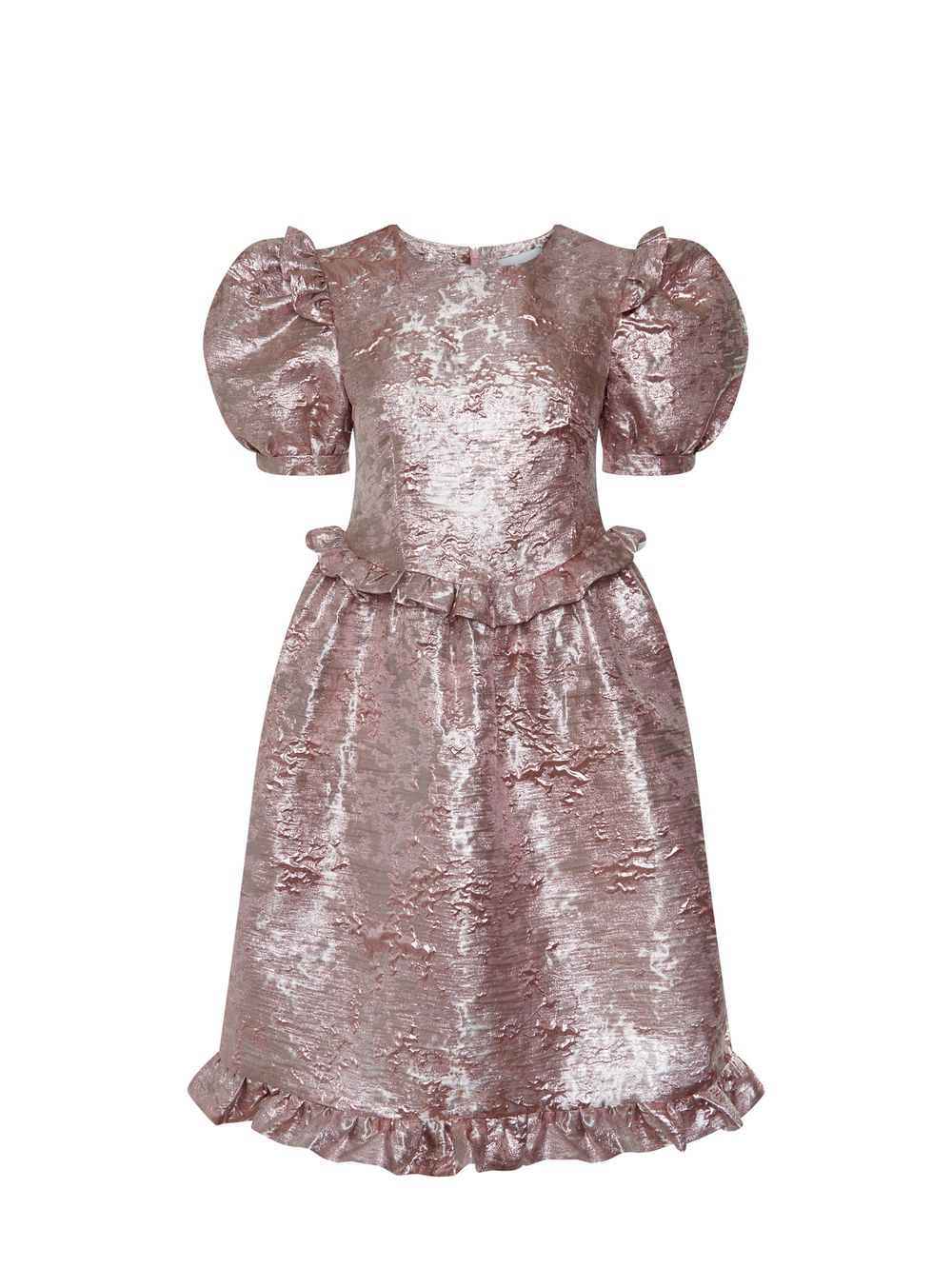 Metallic pink dress