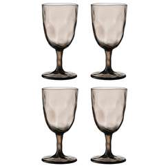 Набор бокалов для вина hollow, 430 мл, серо-коричневый, 4 шт.