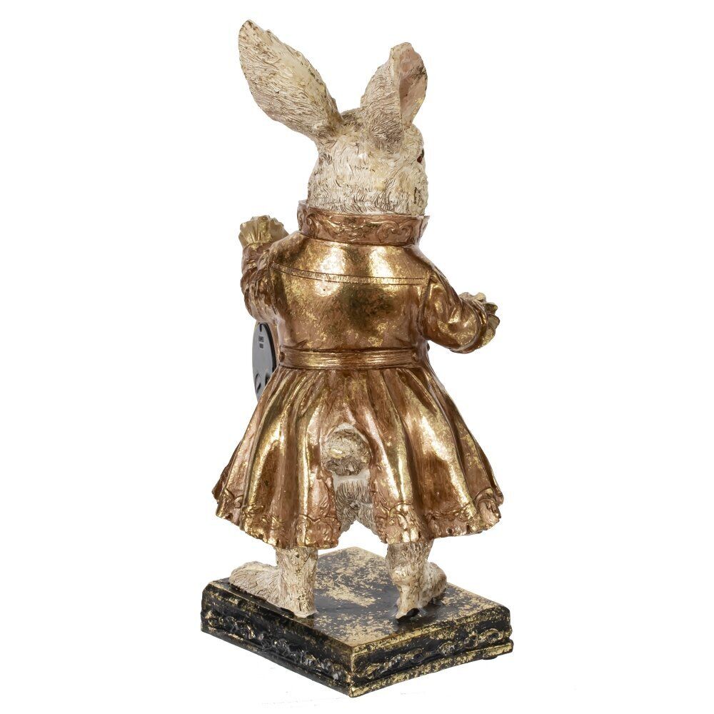 GAEM Фигурка декоративная "Кролик" с часами (LR44x1), L17 W15 H30 см