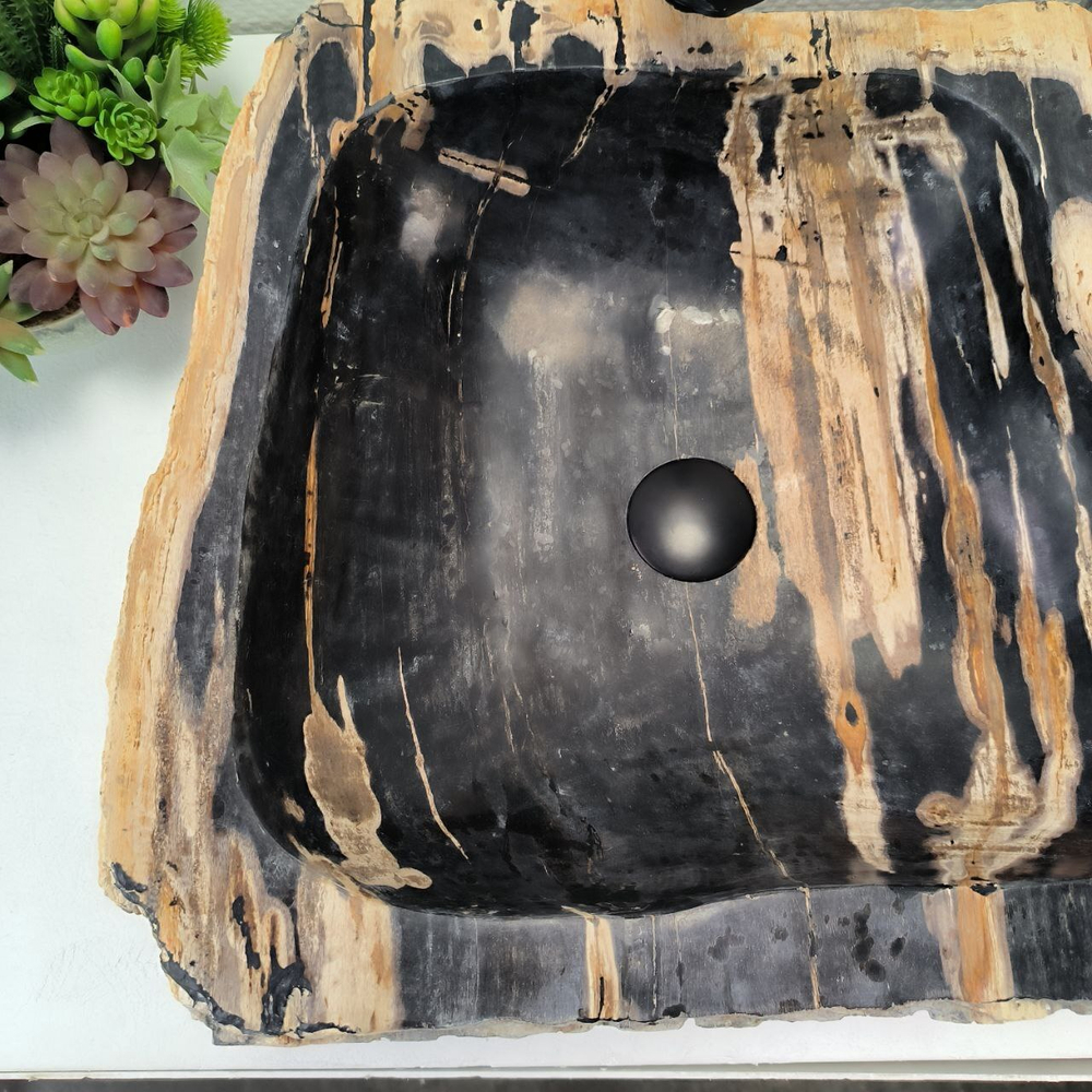 Раковина из окаменелого дерева Fossil Basin OD-02736 51*47*15 см