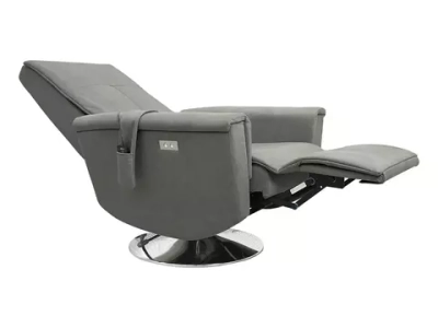 Массажное кресло реклайнер с подъемом FUJIMO ORLANDO F3004 VEF Mouse,  Ivory, Smokie