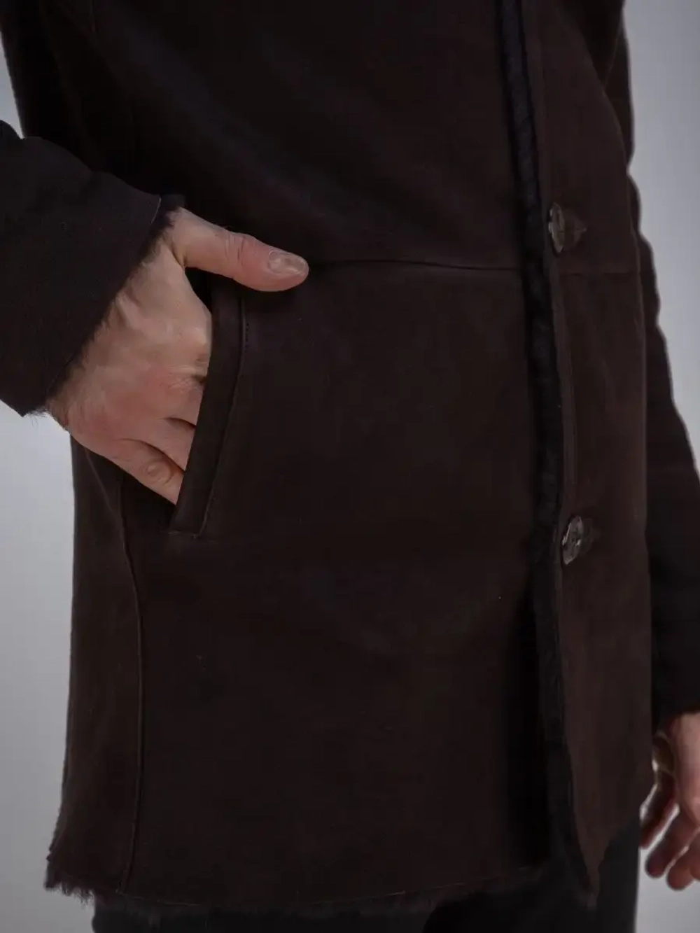 Дубленка мужская натуральная с мехом Турция