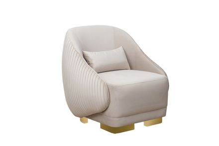 Кресло Garda Decor Палаццо (Palazzo) бежевое Ром07+Ром07 81*81*79 см