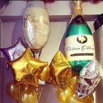 Шар (41''/104 см) Фигура, Бокал шампанского 1 шт.