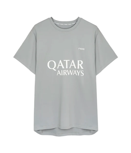 Футболка для падел NOX Agustín Tapia Серая | Размер М