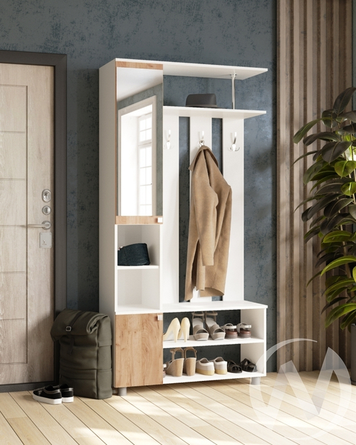 Прихожая Эконом (белый/дуб крафт золотой)