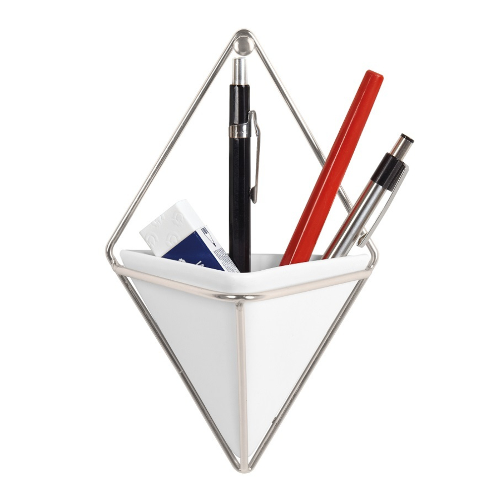 Декор для стен Trigg, маленький, белый/никель Umbra