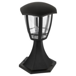 Садово-парковый светильник ЭРА «Валенсия 1» ДТУ 07-8-003 черный 6-гранный напольный IP44 светодиодный 8Вт 3000K | Садово-парковые светильники