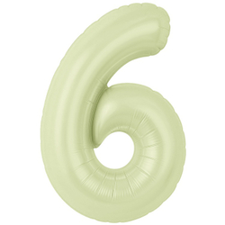 Цифры 102 см "Цвет Пыльный лайм" слим (slim)