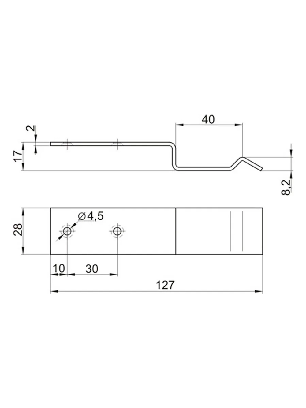 Фиксатор роликовой опоры 507, 2 шт