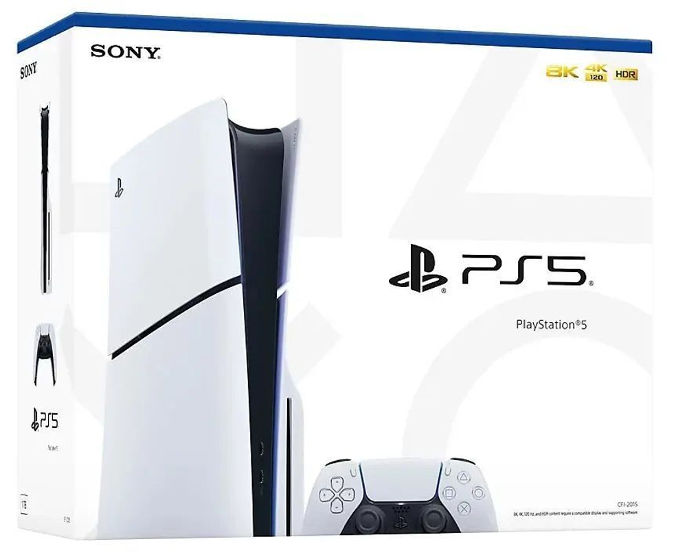 Игровая приставка Sony PlayStation 5 Slim (CFI-2000A) с дисководом, беспроводной контроллер DualSense в комплекте