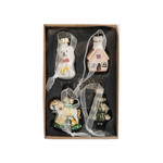 Набор елочных украшений стекло 4 см 4 шт