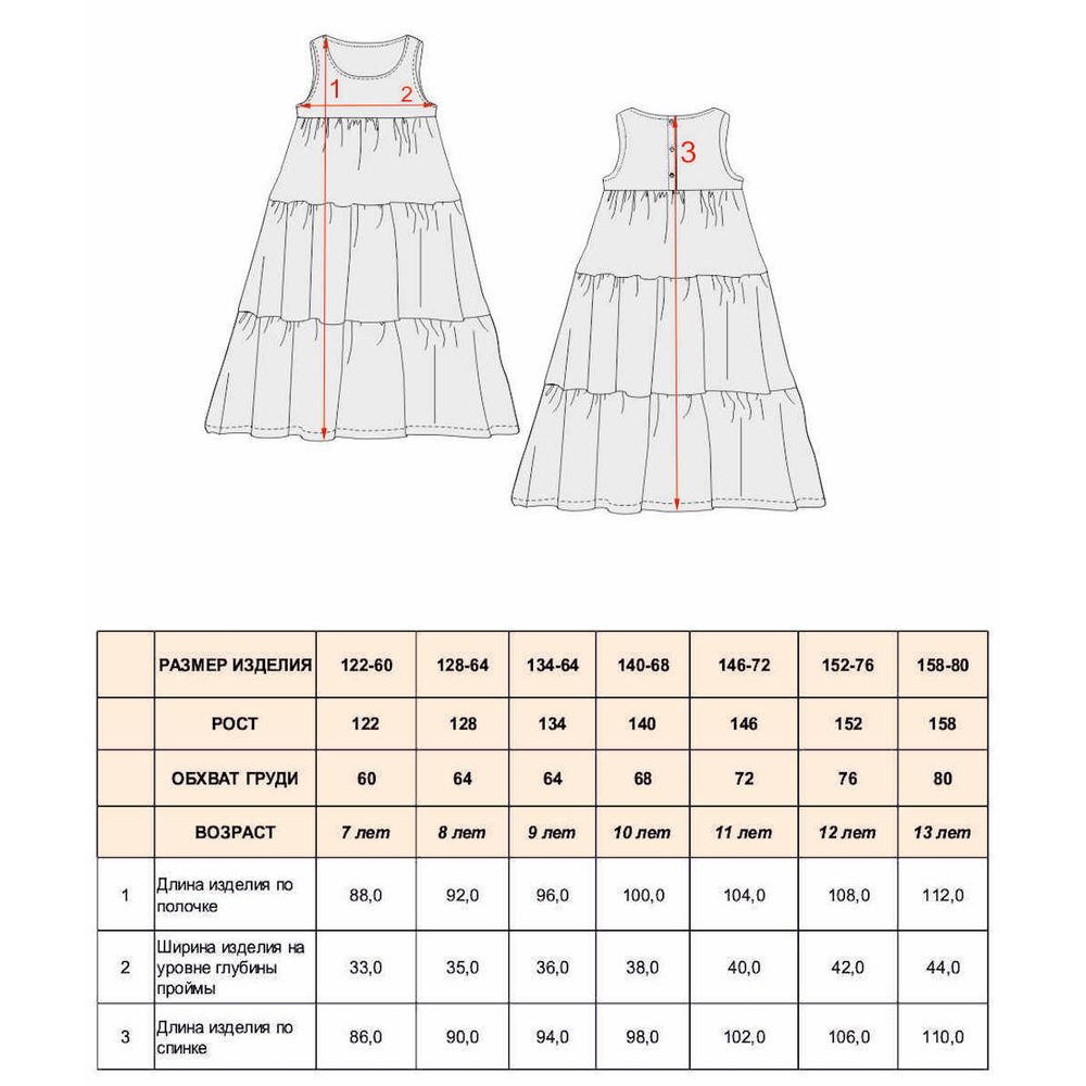 Платье-сарафан для девочки с принтом KOGANKIDS