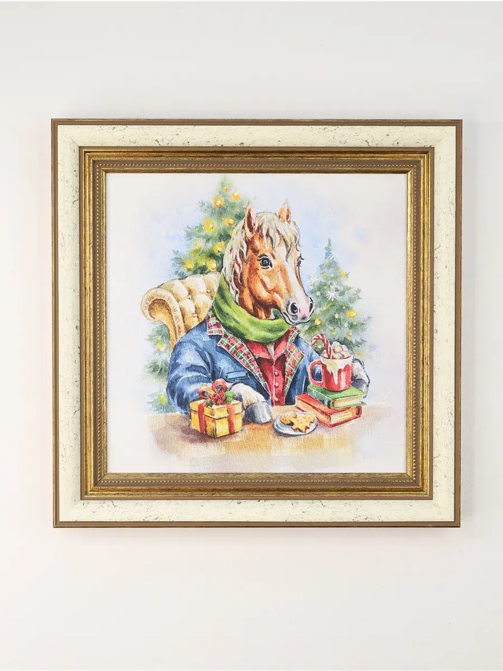 Набор из двух картин "Лошадь - символ 2026 года"