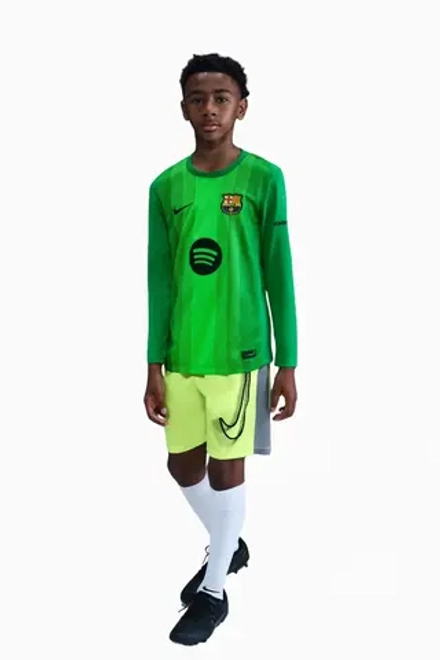 Футболка с длинными рукавами Nike FC Barcelona 25/26 Goalkeeper Stadium Junior - зеленый