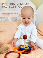 Пирамидка "Кольца" окрашенная, Вальда