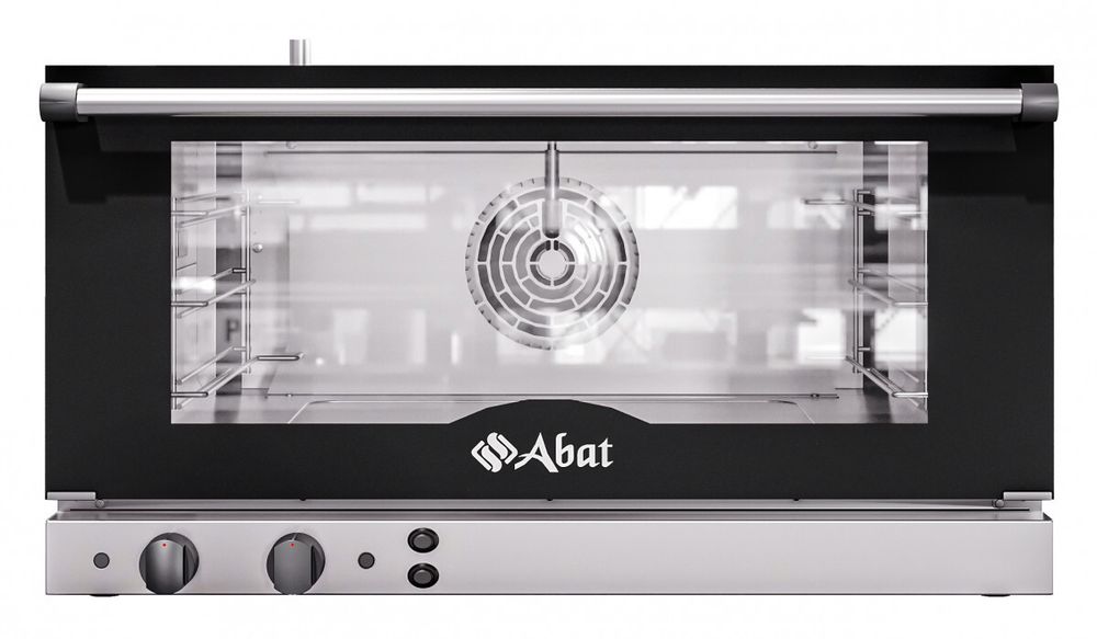11000010020 Абат Конвекционная печь КЭП-3, 3 уровня, 400х600 мм, нерж. камера, нерж. корпус, эл/механика, пароувлажнение, реверс, без противней