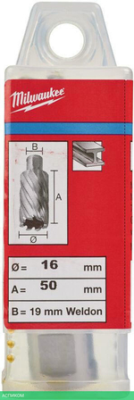 Фреза Milwaukee HSS D16х50мм (4932343291)