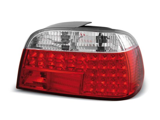 Задние фонари red white led для BMW 7 E38