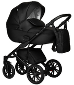 Детская коляска Indigo Mio Eco 2 в 1 01 черная кожа
