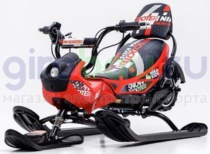 Детский электроснегокат BARS Arctic - Красный фото №4