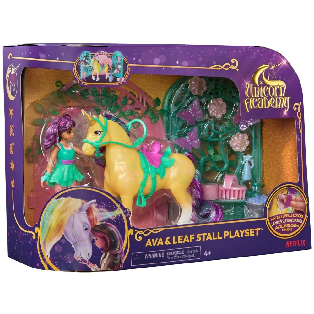 Академия Единорогов - меняющий цвет единорог + кукла Эва Коробка с лошадью 20150560