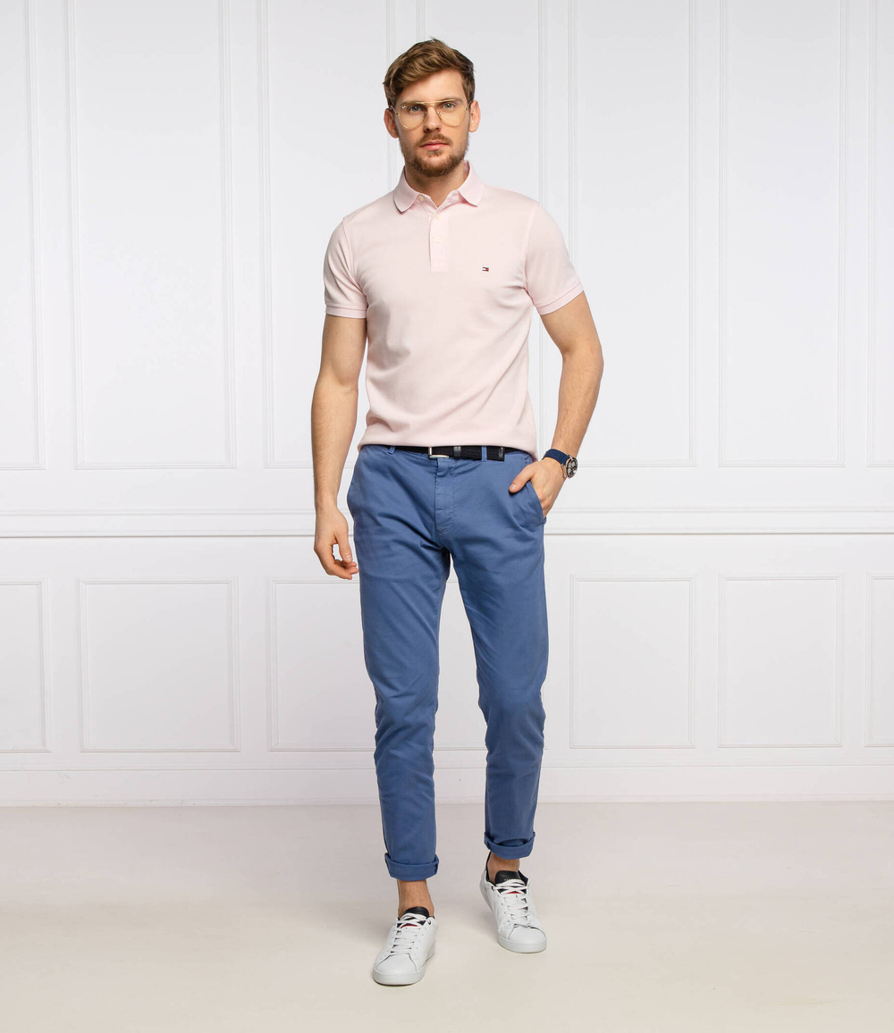 поло 1985 Tommy Hilfiger - пудро-розовый(MW0MW17771)