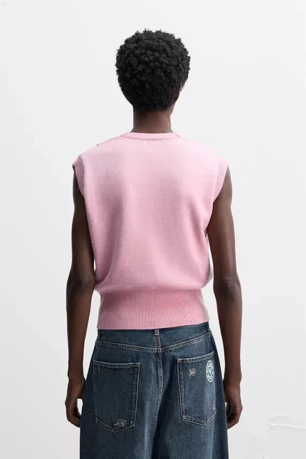 ZARA X HARRY LAMBERT ЖИЛЕТ, РОЗОВЫЙ