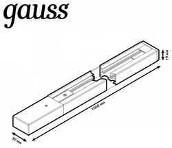 Трек накладной Gauss TR TR101