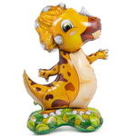 Шар Фольгированный Динозавр Трицератопс желтый (Желтый)