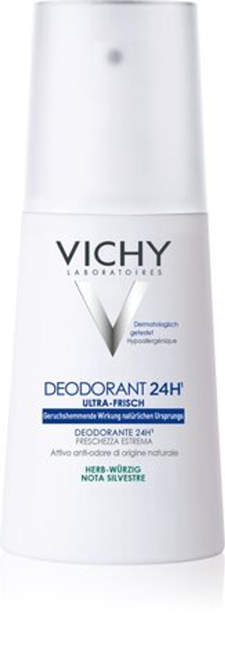 Vichy Deodorant 24h - освежающий дезодорант-спрей для чувствительной кожи /   100  ml  / GTIN 3337871310776