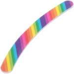 Пилка для ногтей наждачная на блистере бумеранг «Ultramarine», рисунок цвет микс,17,5*2см